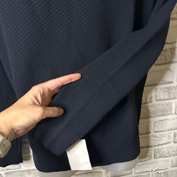 nwt A.P.C. Diamond Matelasse Pullover Dark Navy Men size S - Picture 7 of 15